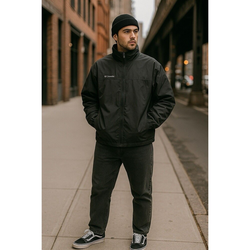Columbia Mens Black Softshell Jacket‎ XL